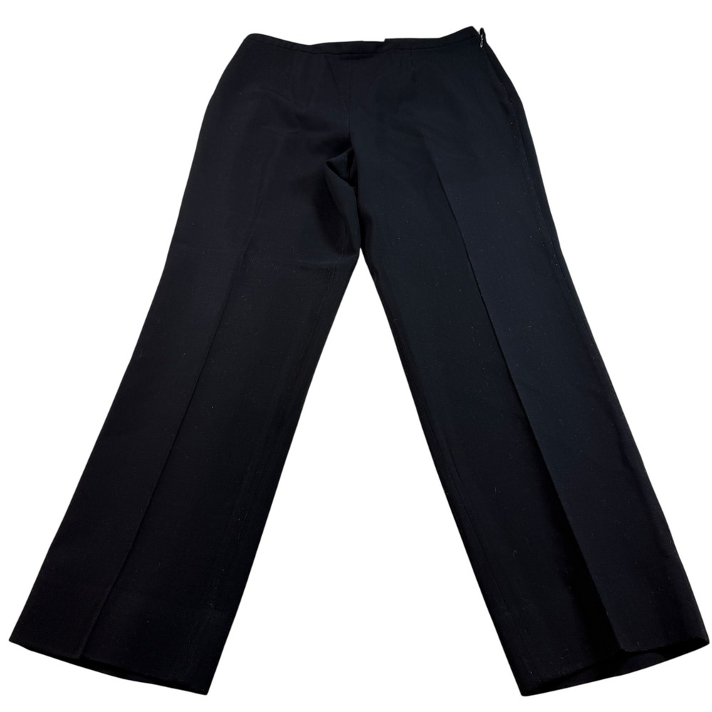 Giorgio Armani Black Wool Blend Dress Pants Trousers Womens‎ Made in Italy